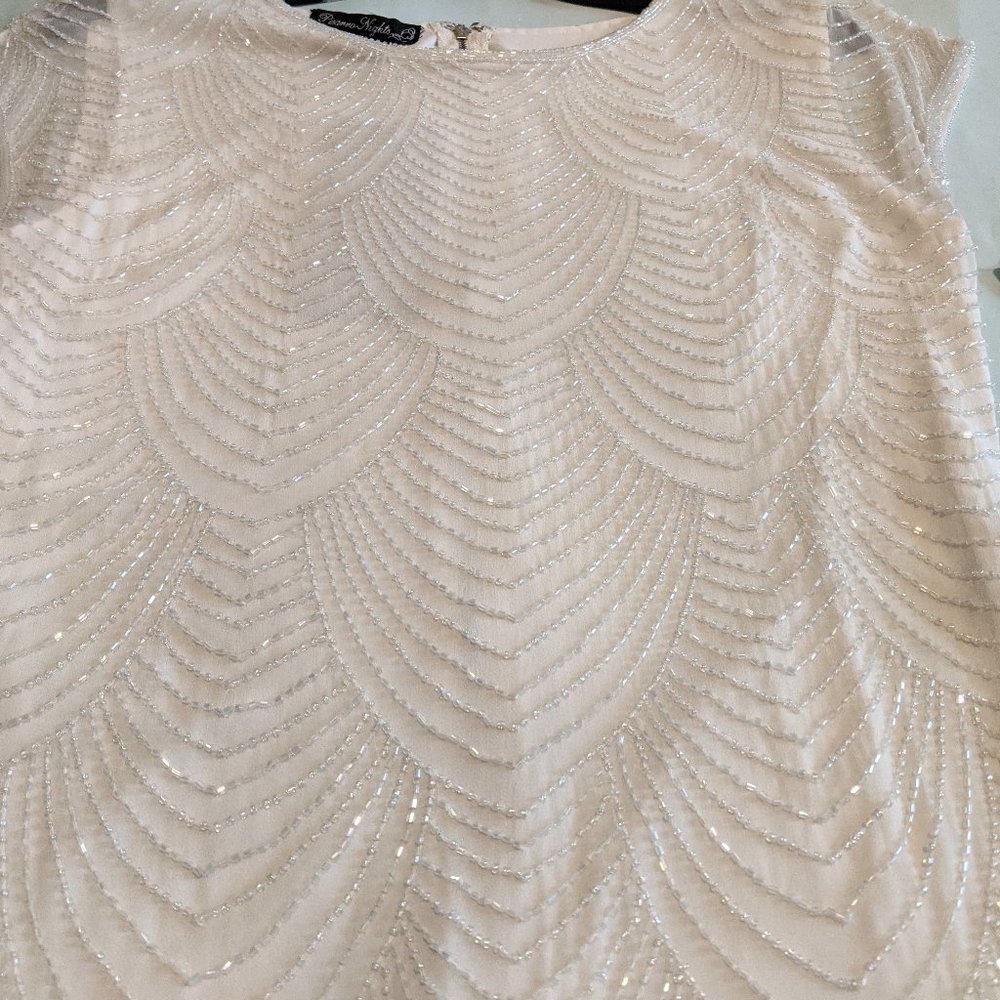 Size 6 Beaded silk shell dress